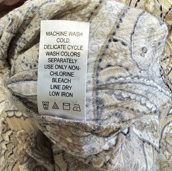 Roman's Paisley Crinkle Tunic 22W - Picture 2 of 7